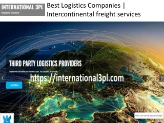 Intercontinental freight services