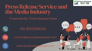 Press Release Service and Media Industry