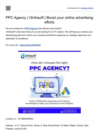 PPC Agency | i3infosoft | Boost your online advertising efforts