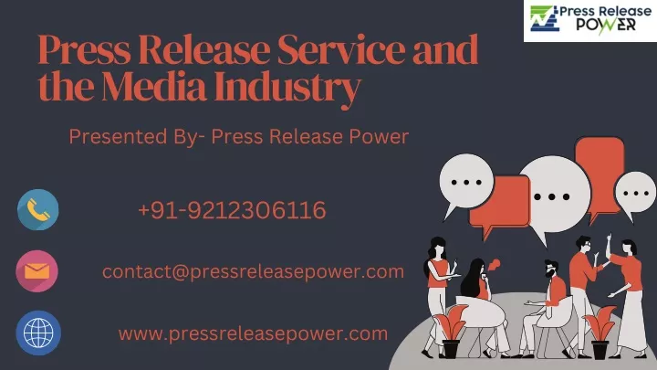 press release service and the media industry