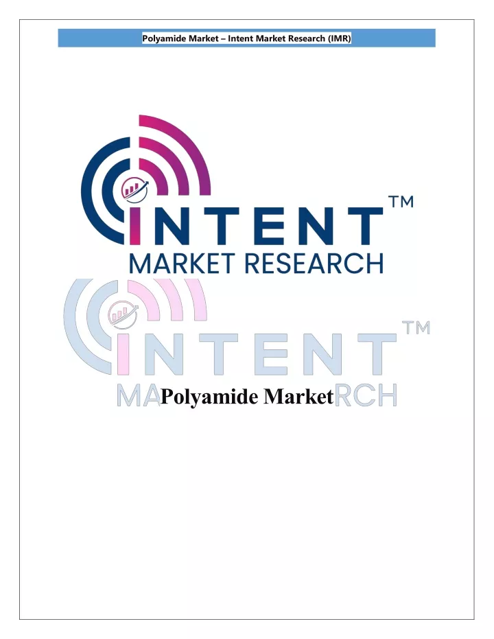 polyamide market intent market research imr