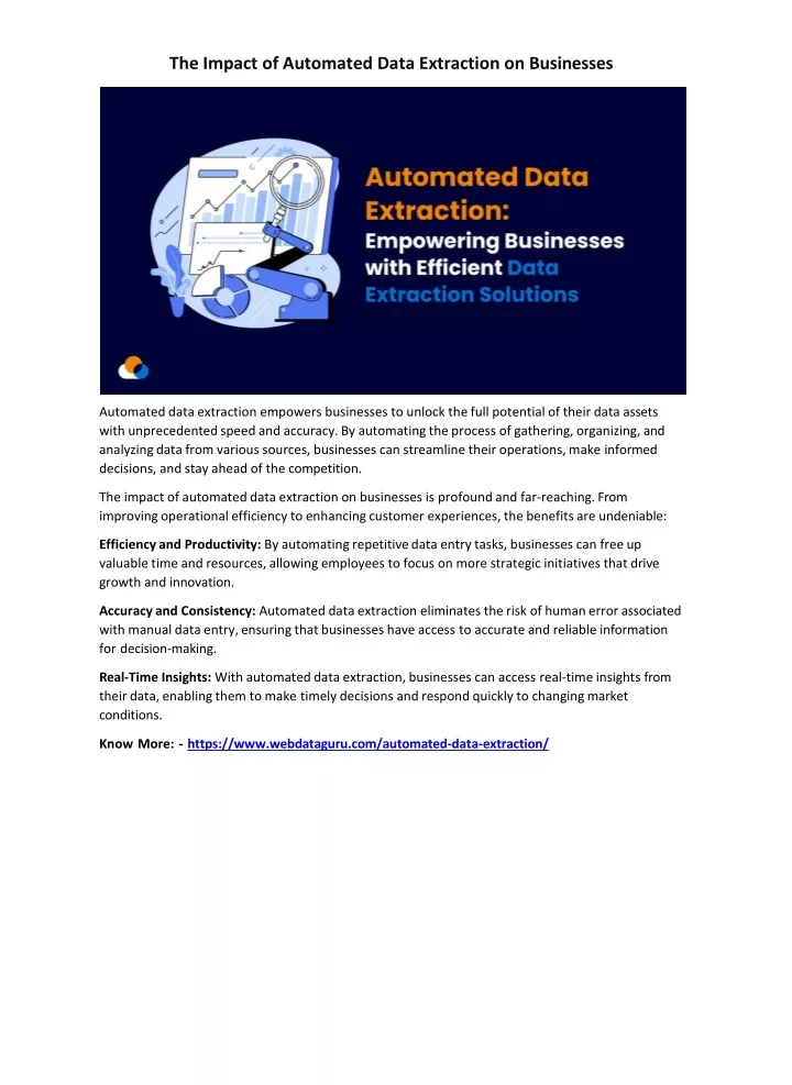 the impact of automated data extraction