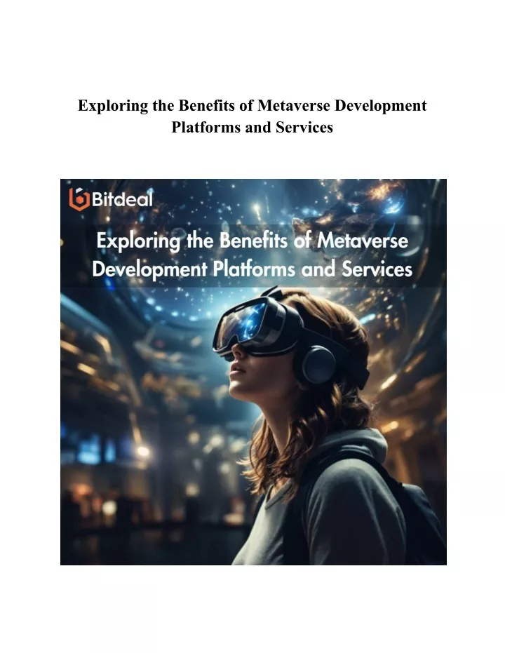 exploring the benefits of metaverse development