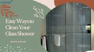 Easy Ways to Clean Your Glass Shower