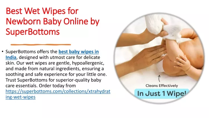 best wet wipes for newborn baby online by superbottoms