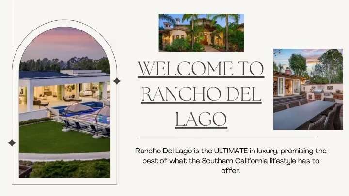 welcome to rancho del lago