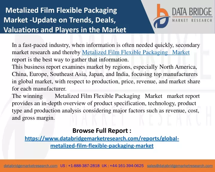 metalized film flexible packaging market update