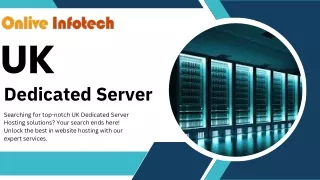 Maximizing Online Performance with UK Dedicated Server