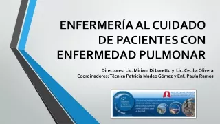 enfermer a al cuidado de pacientes con enfermedad pulmonar