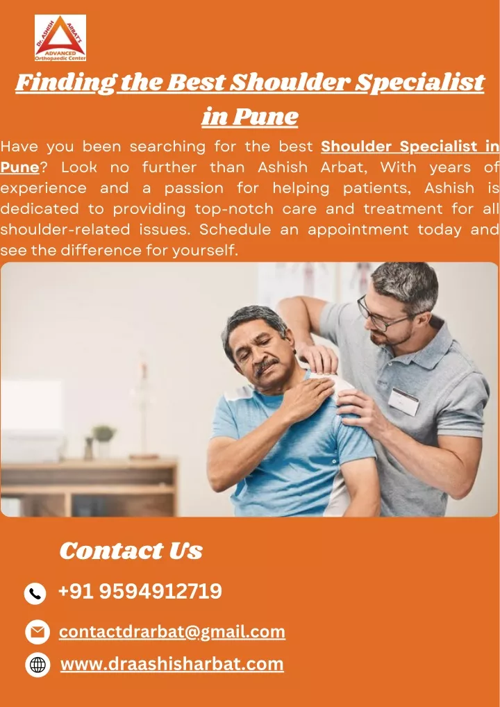 finding the best shoulder specialist in pune have