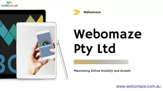 Unlocking Success: Webomaze Pty Ltd. Leads the Way in SEO Brisbane22 pptx