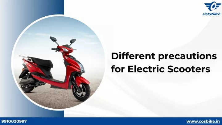 different precautions for electric scooters