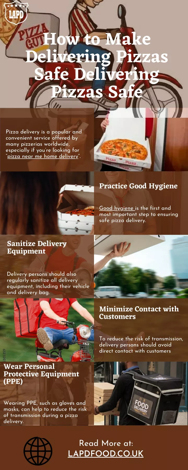 how to make delivering pizzas safe delivering
