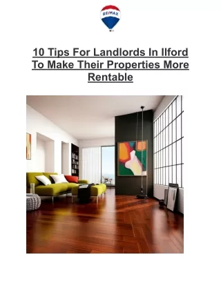 10 Tips For Landlords In Ilford To Make Their Properties More Rentable