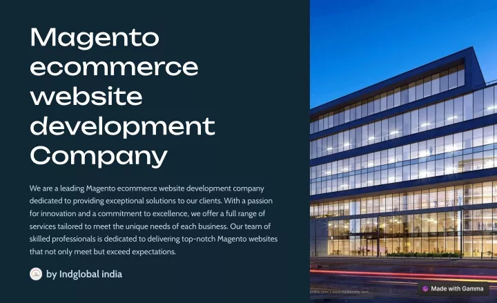 magento ecommerce website development company