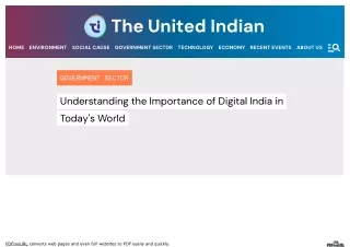 Objectives Of Digital India