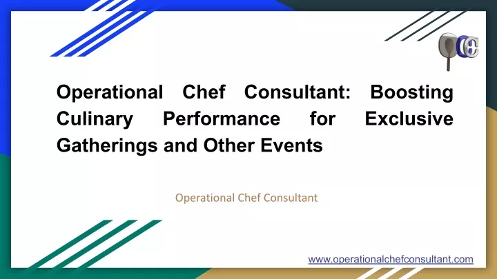 operational chef consultant boosting culinary