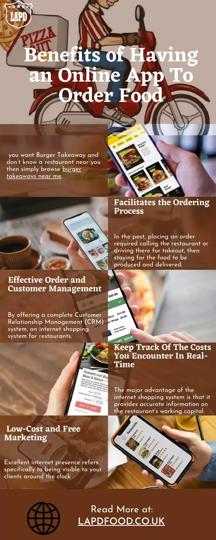 benefits of having an online app to order food