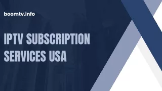 IPTV Subscription Services USA