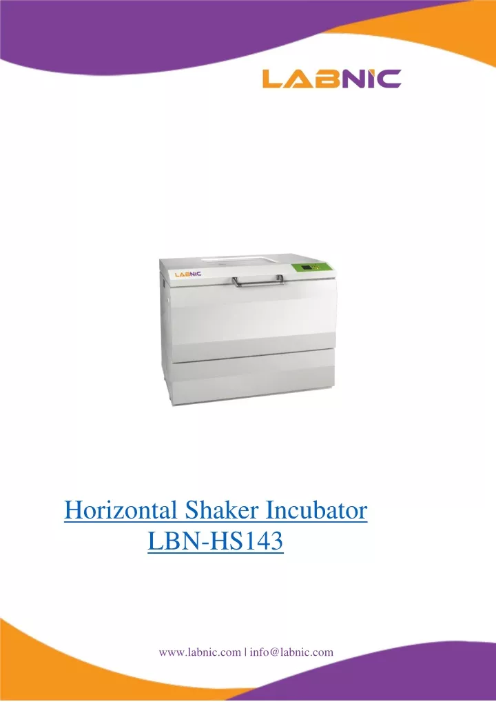 horizontal shaker incubator lbn hs143