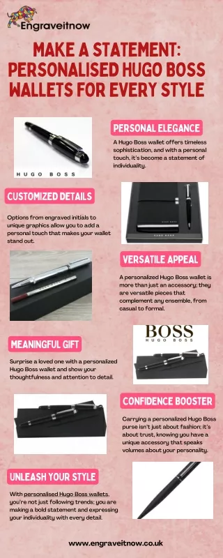 Make a Statement Personalised Hugo Boss Wallets for Every Style