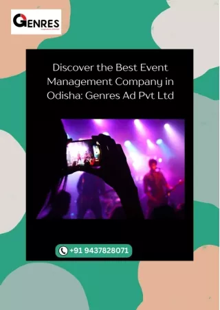 Best event management company in Odisha