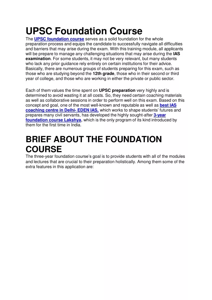 upsc foundation course