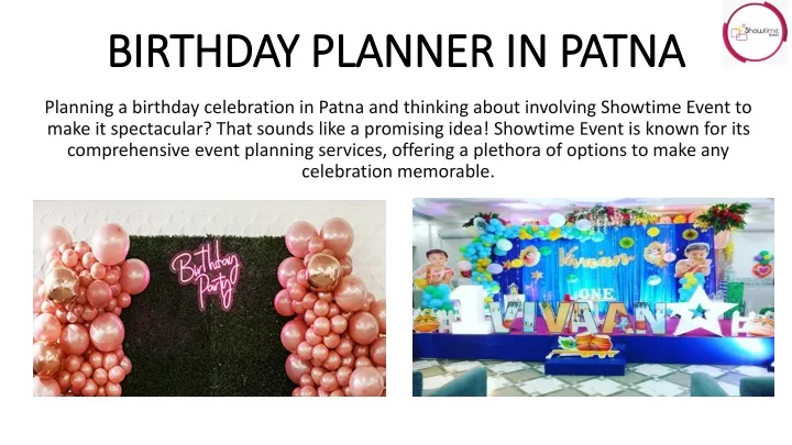 birthday planner in patna