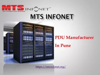 PDU Manufacturer in Pune- MTS Infonet