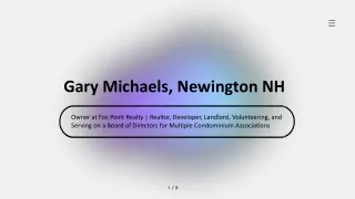 Gary Michaels (Newington, NH) - Self-Motivated Problem Solver
