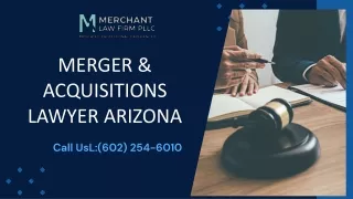 Merger & Acquisitions Lawyer Arizona