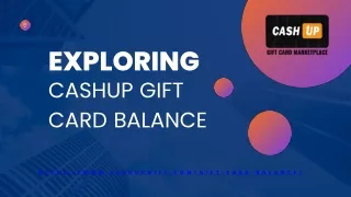 Introducing CashUp Balance ,The one-stop shop Balance checke Destination.