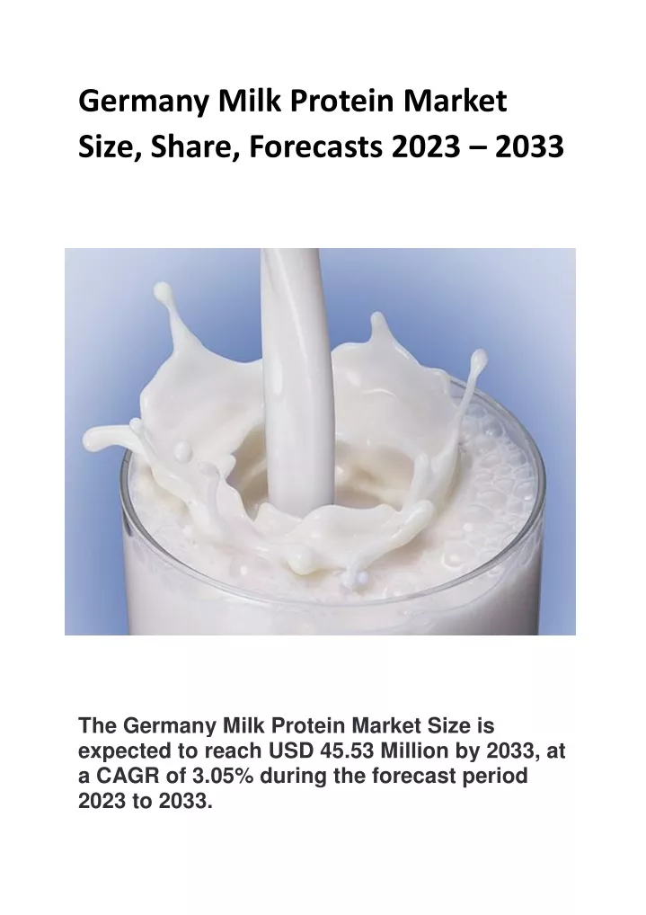 germany milk protein market size share forecasts