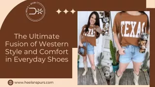 The Ultimate Fusion of Western Style and Comfort in Everyday Shoes
