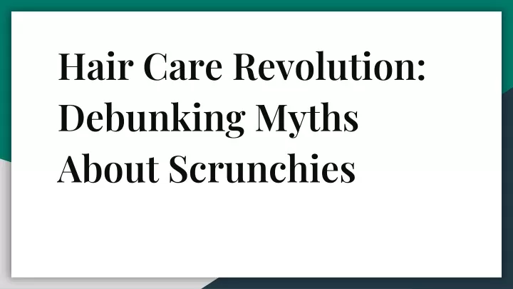 hair care revolution debunking myths about