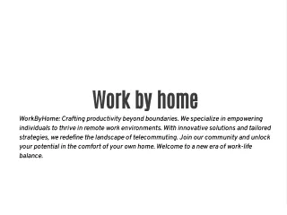 work by home