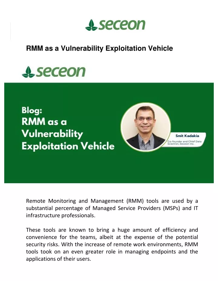 rmm as a vulnerability exploitation vehicle