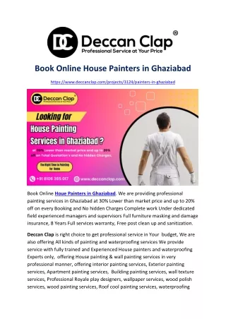 Book Online House Painters in Ghaziabad