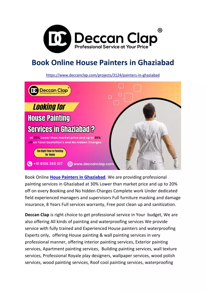 book online house painters in ghaziabad