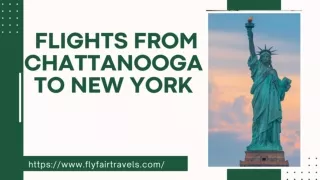 Flights from Chattanooga to New York