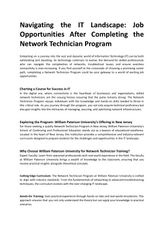 Job Opportunities After Completing the Network Technician Program.docx