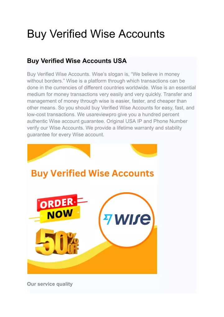 buy verified wise accounts