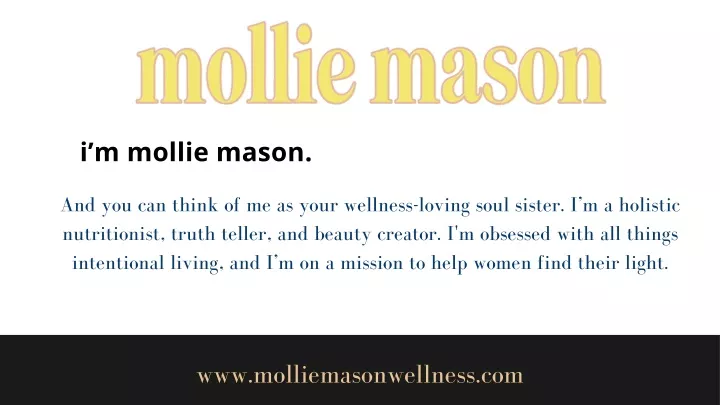 i m mollie mason