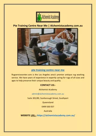 Pte Training Centre Near Me | Alchemistacademy.com.au