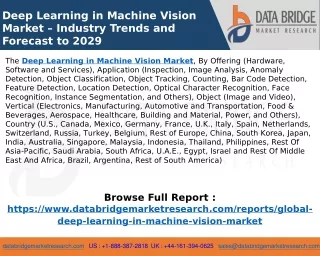 deep learning in machine vision market industry