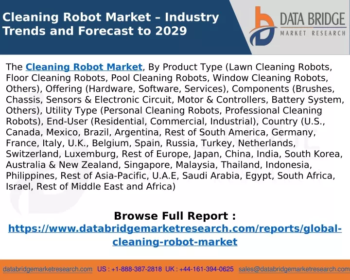 cleaning robot market industry trends