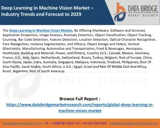 deep learning in machine vision market industry