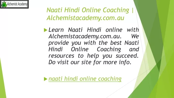 naati hindi online coaching alchemistacademy com au