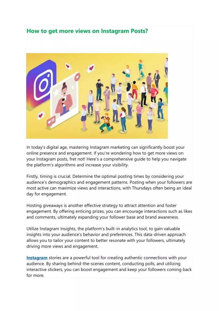 how to get more views on instagram posts