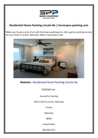 Residential Home Painting Lincoln Ne  Servicepro-painting.com